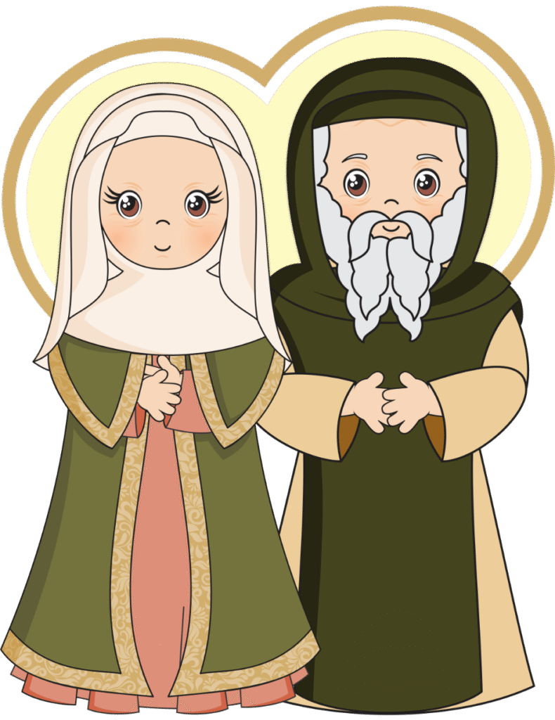 Saint Joachim and Saint Anne, Colour, Halo